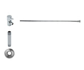 Toilet Supply Kit - Contemporary Lever Handle with 1/4 Turn Ceramic Disc Cartridge Valve (MT5001L-NL) - Angle, Flat Head Riser